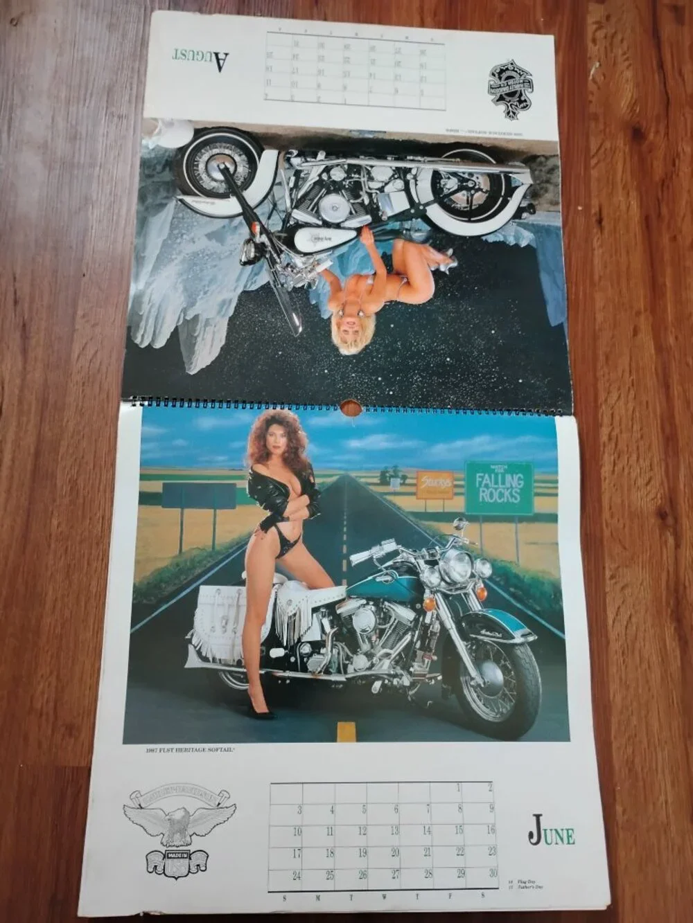 Harley-Davidson Motorcycle Dream Girls 1989 Calendar